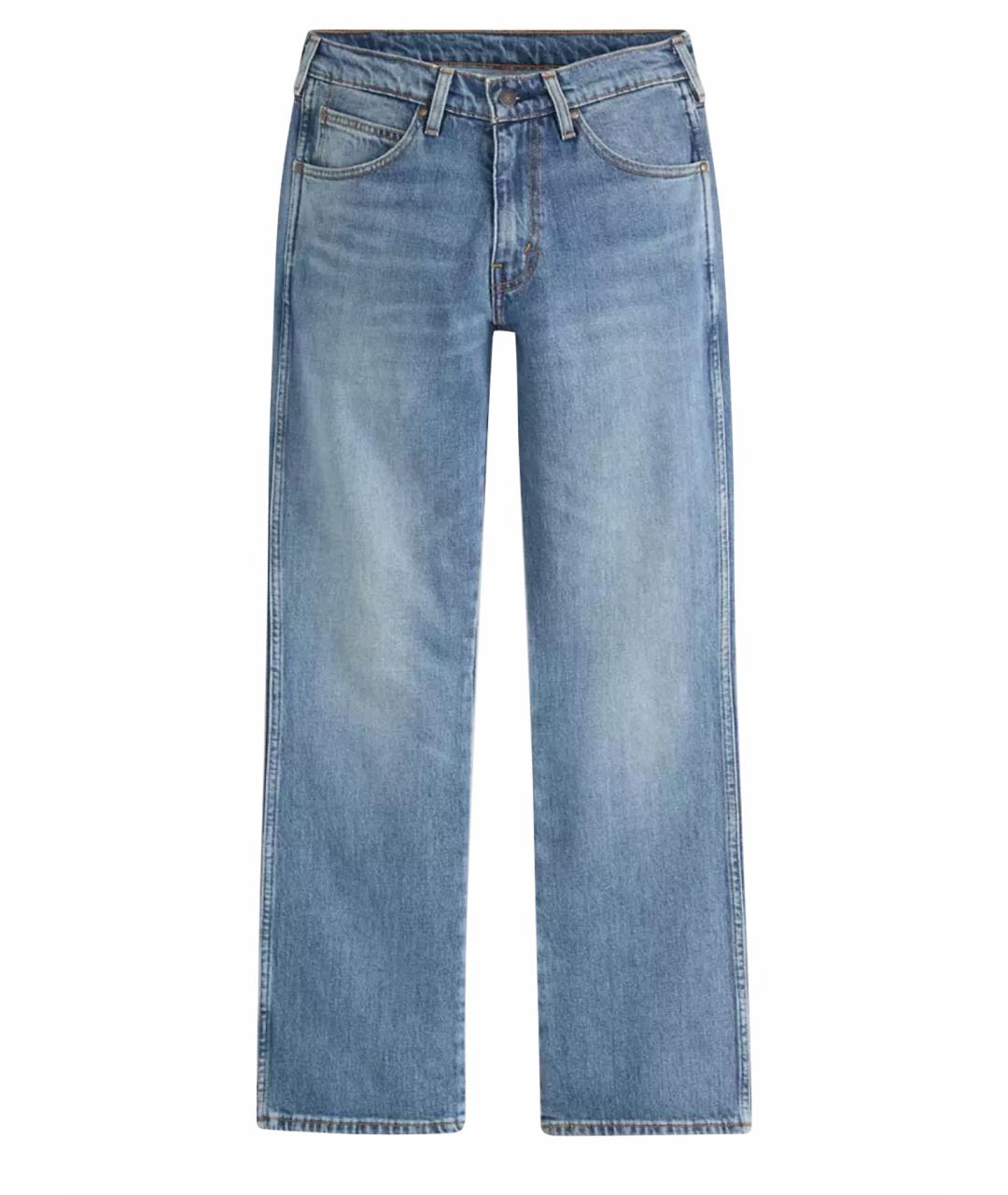 LEVI'S Синие хлопко-эластановые прямые джинсы, фото 1