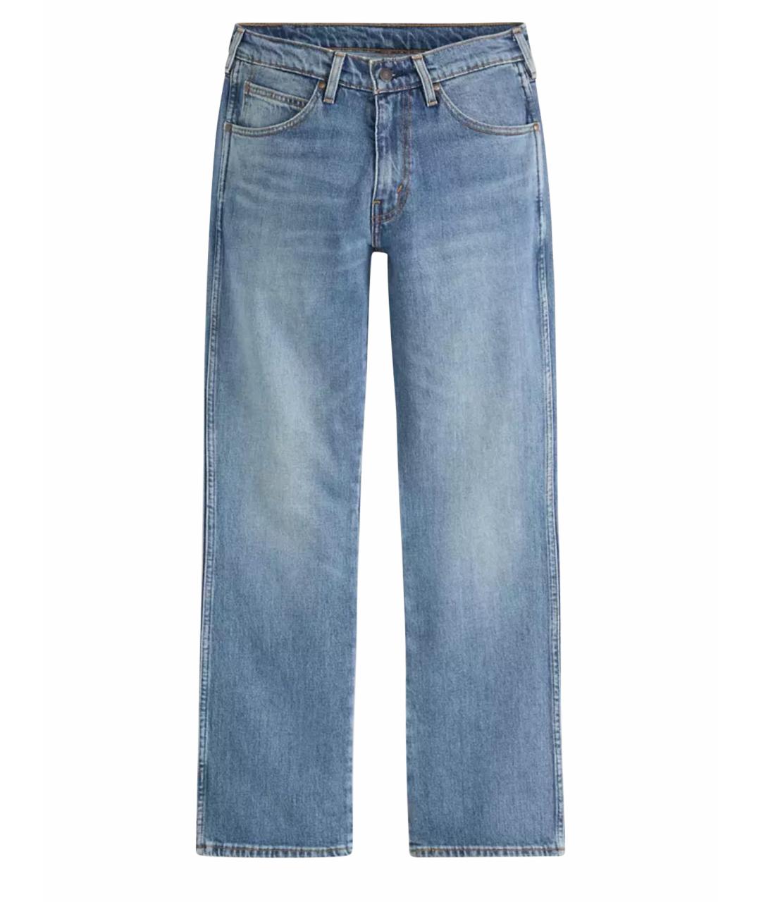 LEVI'S Синие хлопко-эластановые прямые джинсы, фото 8