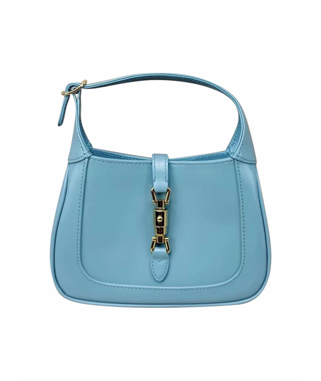 GUCCI Бирюзовая кожаная сумка через плечо, фото 1