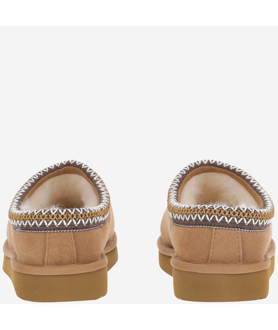 UGG Бежевые замшевые сабо, фото 4