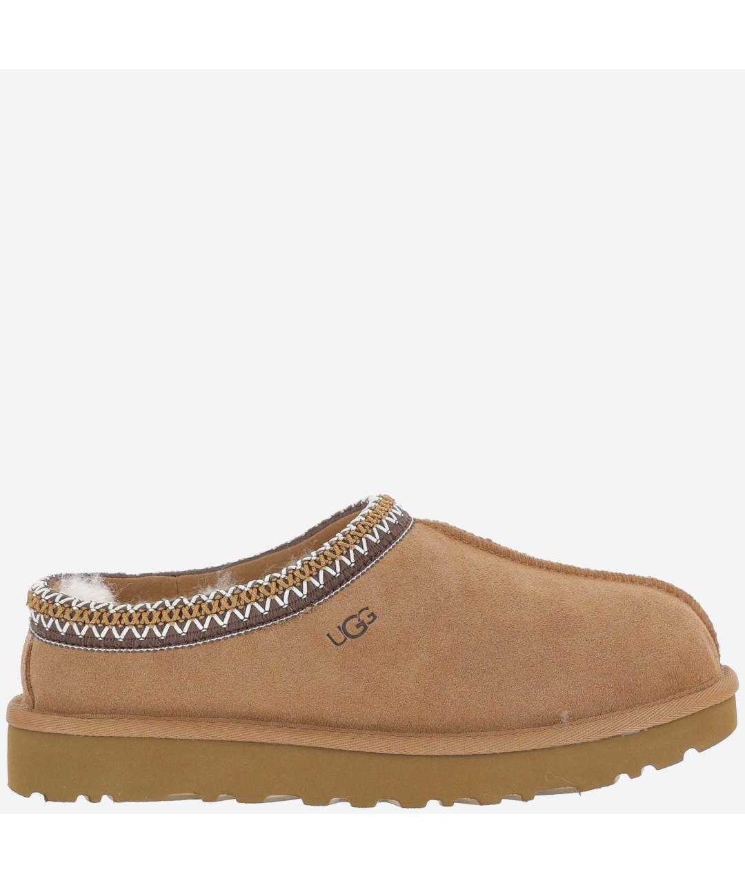 UGG Бежевые замшевые сабо, фото 6