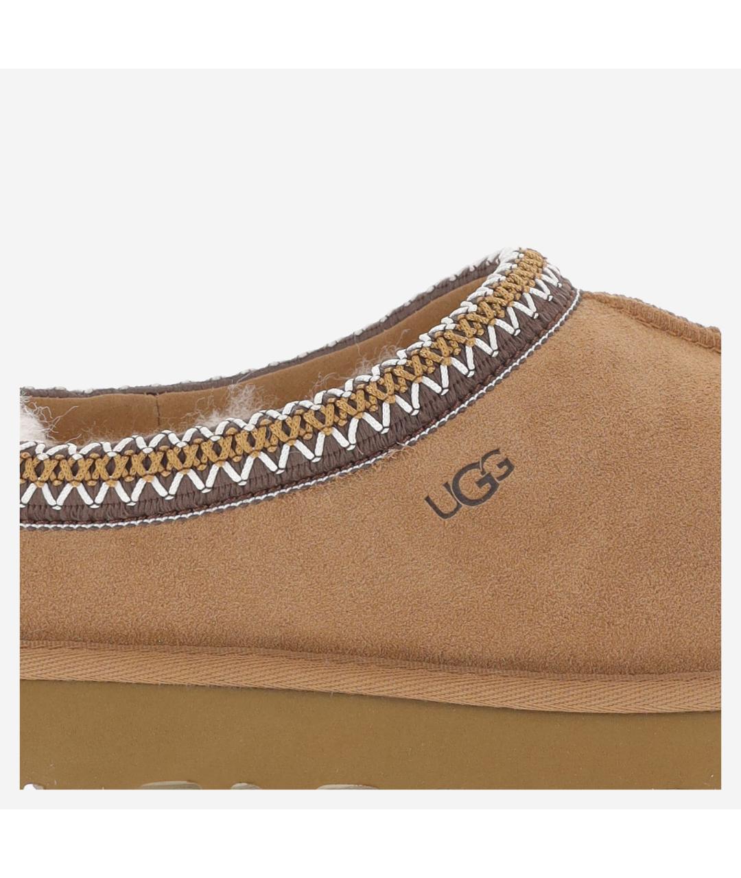 UGG Бежевые замшевые сабо, фото 5