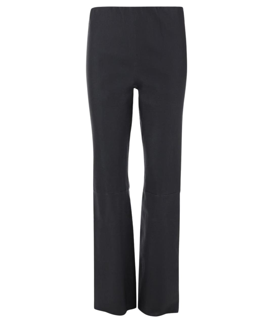 BY MALENE BIRGER Черные кожаные прямые брюки, фото 1