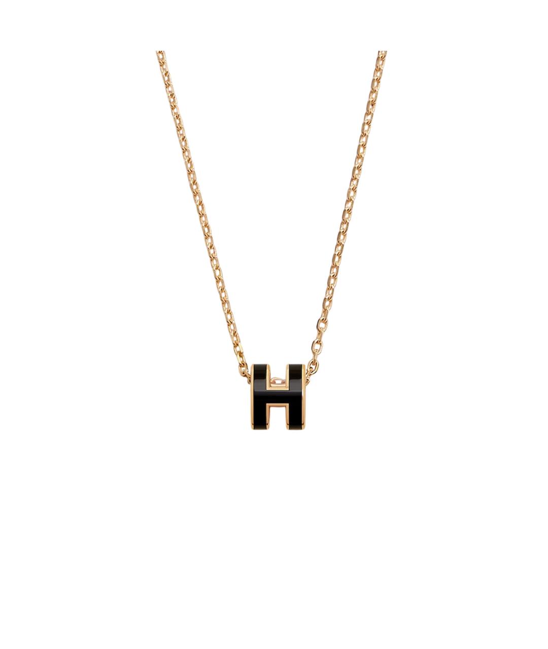 HERMES Черная металлическая подвеска, фото 4