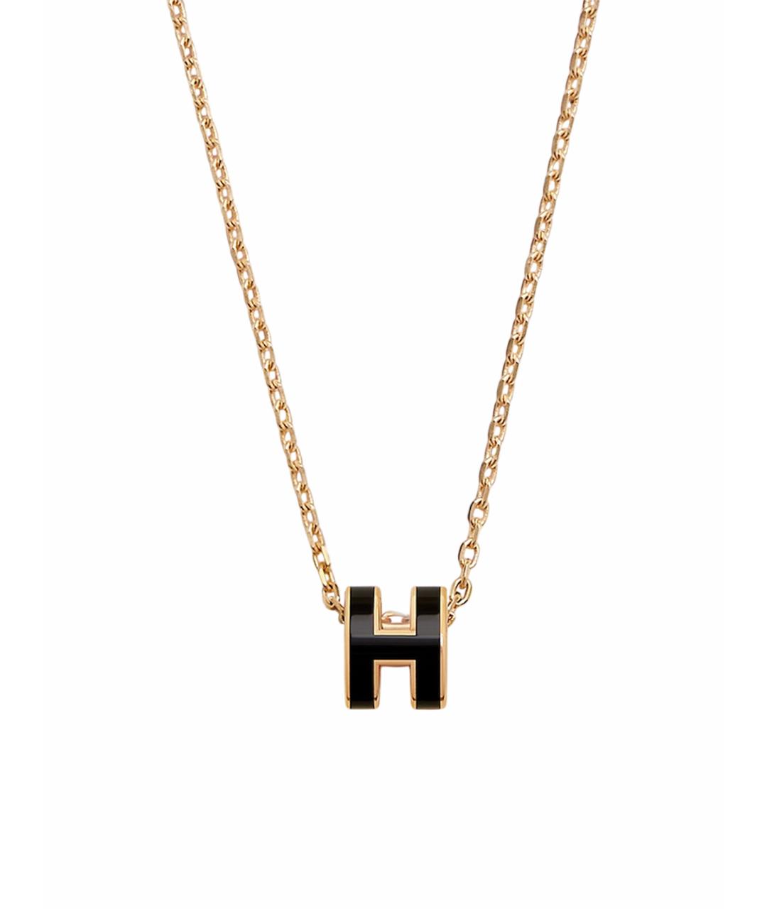 HERMES Черная металлическая подвеска, фото 1