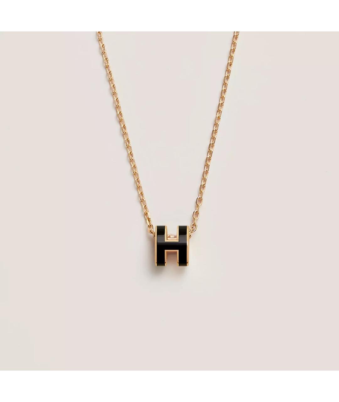 HERMES Черная металлическая подвеска, фото 2