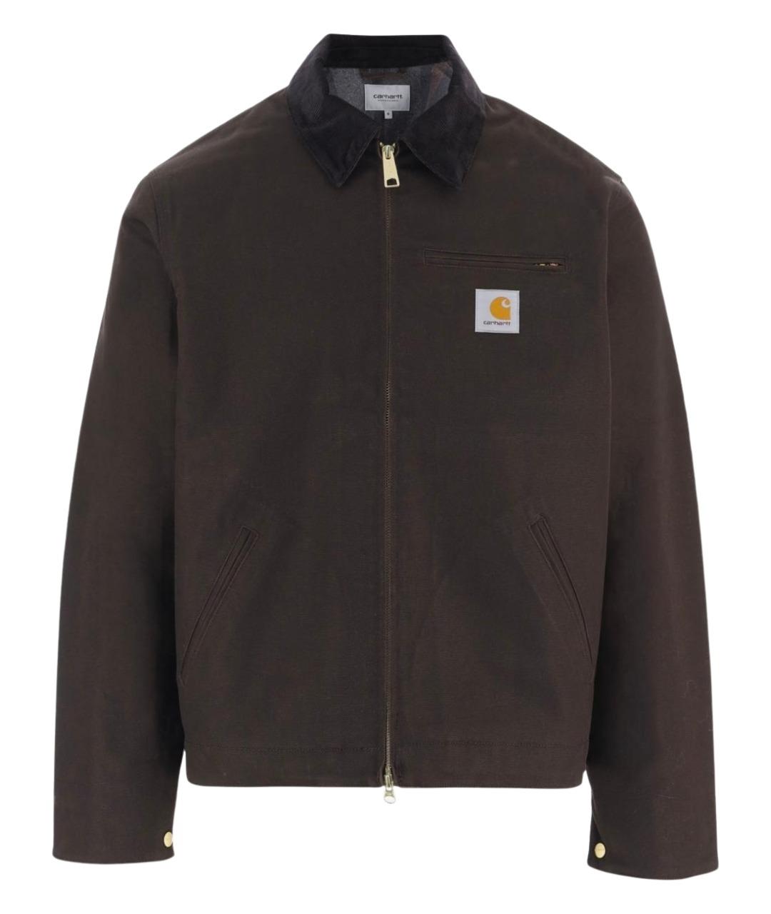 CARHARTT WIP Коричневая хлопковая куртка, фото 1