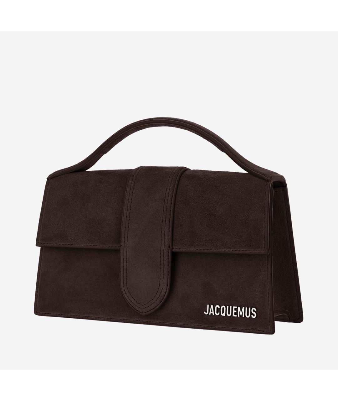 JACQUEMUS Коричневая кожаная сумка тоут, фото 2