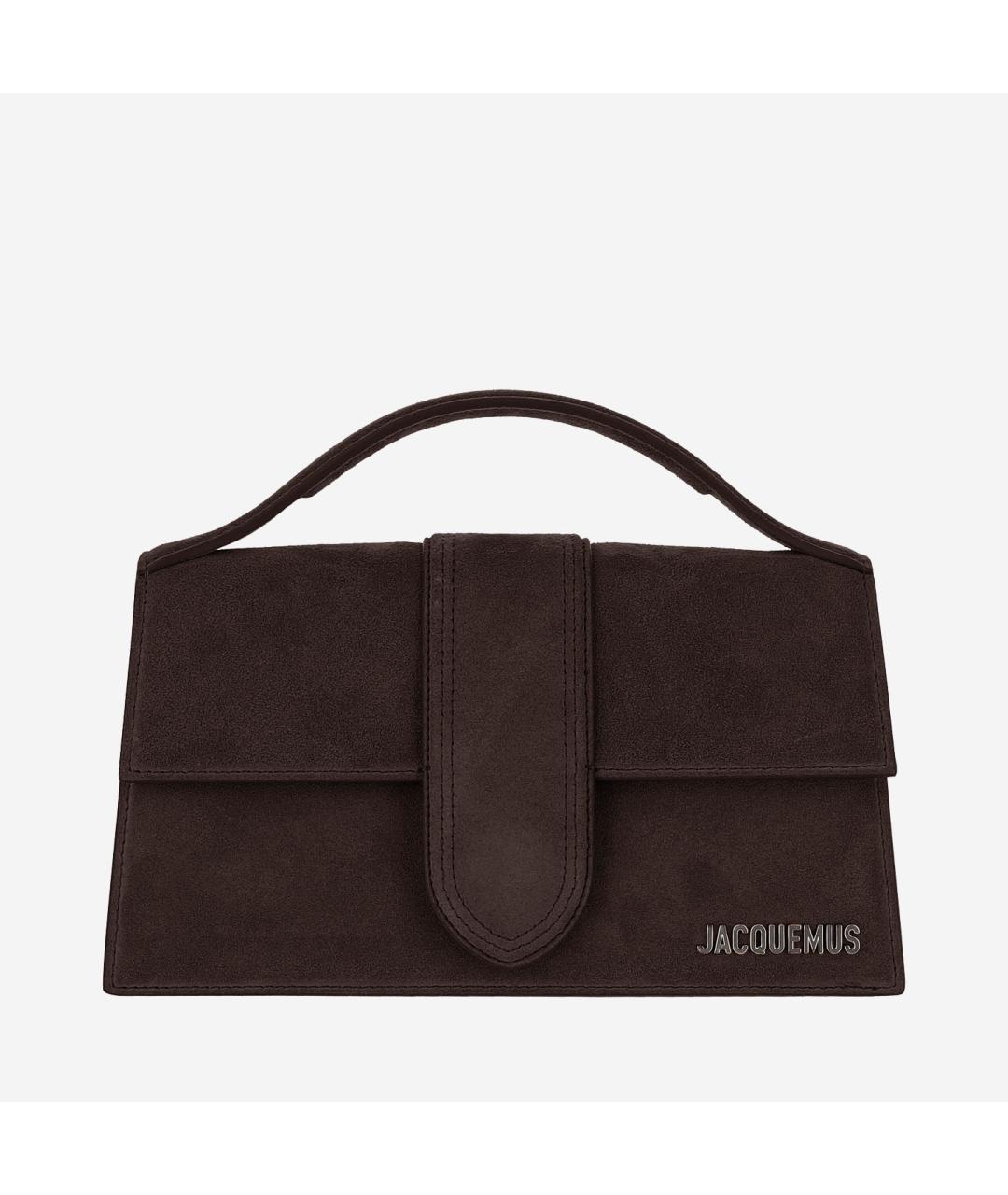 JACQUEMUS Коричневая кожаная сумка тоут, фото 6