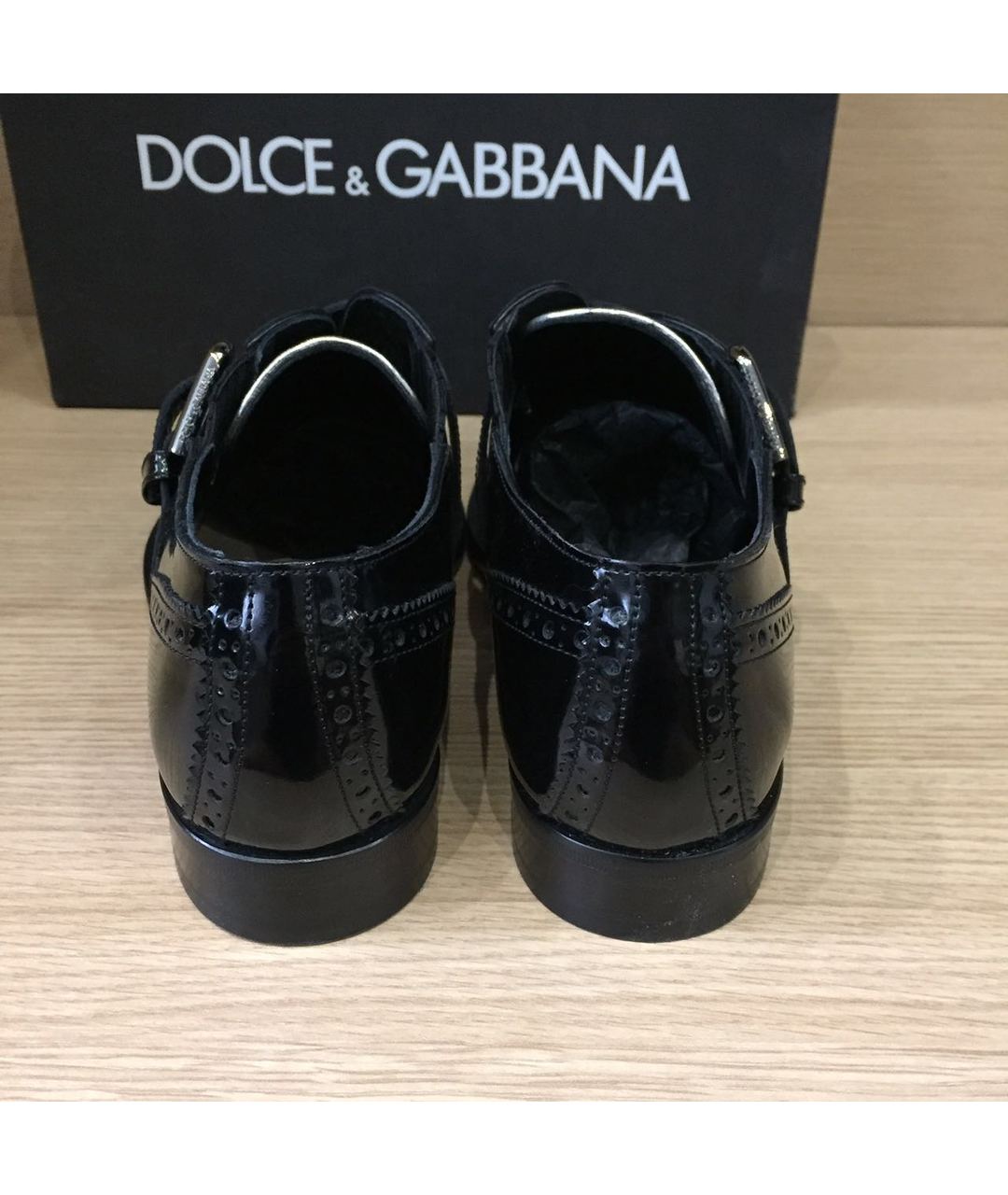 DOLCE&GABBANA Черные кожаные ботинки, фото 3