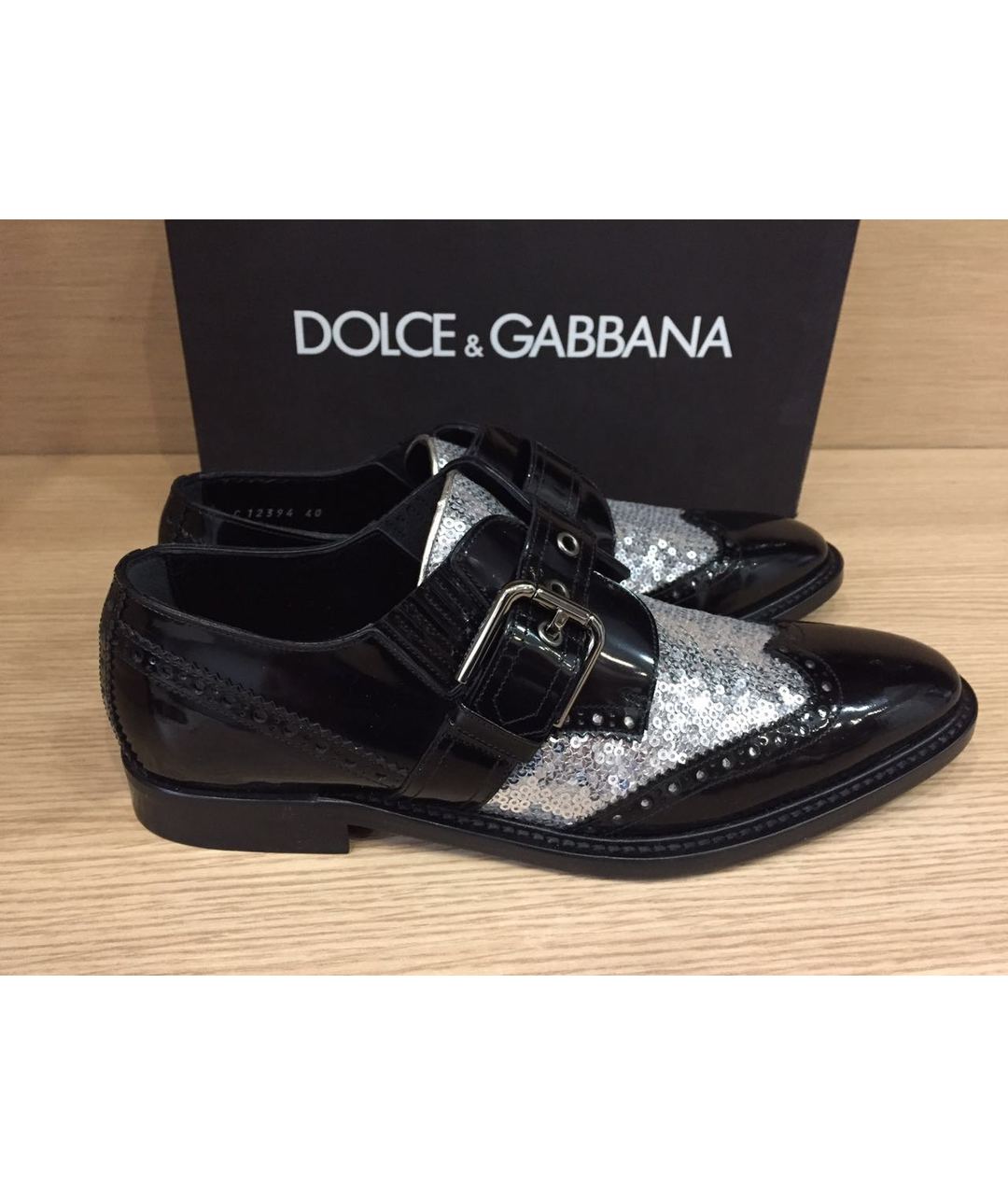 DOLCE&GABBANA Черные кожаные ботинки, фото 8