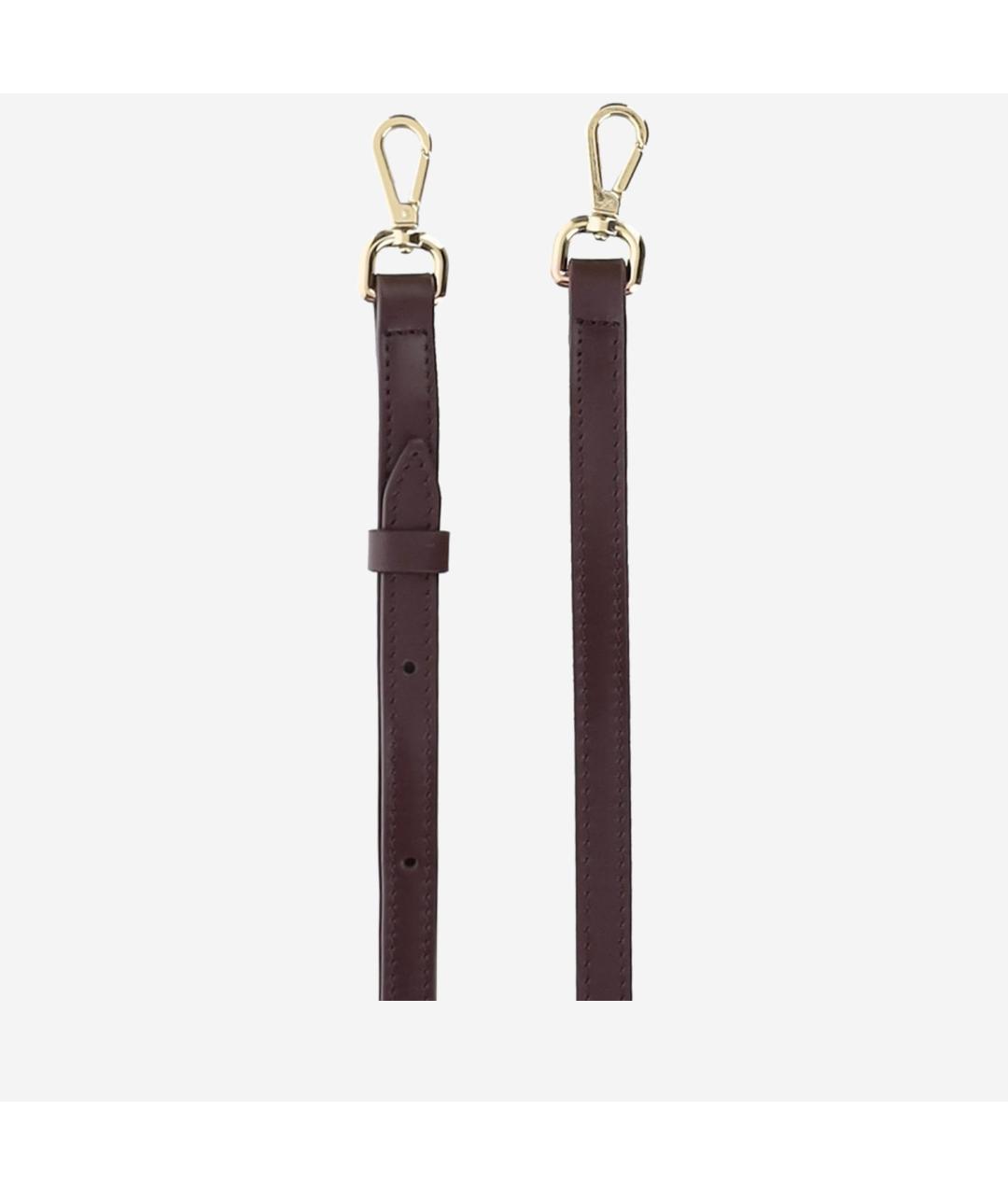 JACQUEMUS Бордовая кожаная сумка с короткими ручками, фото 4