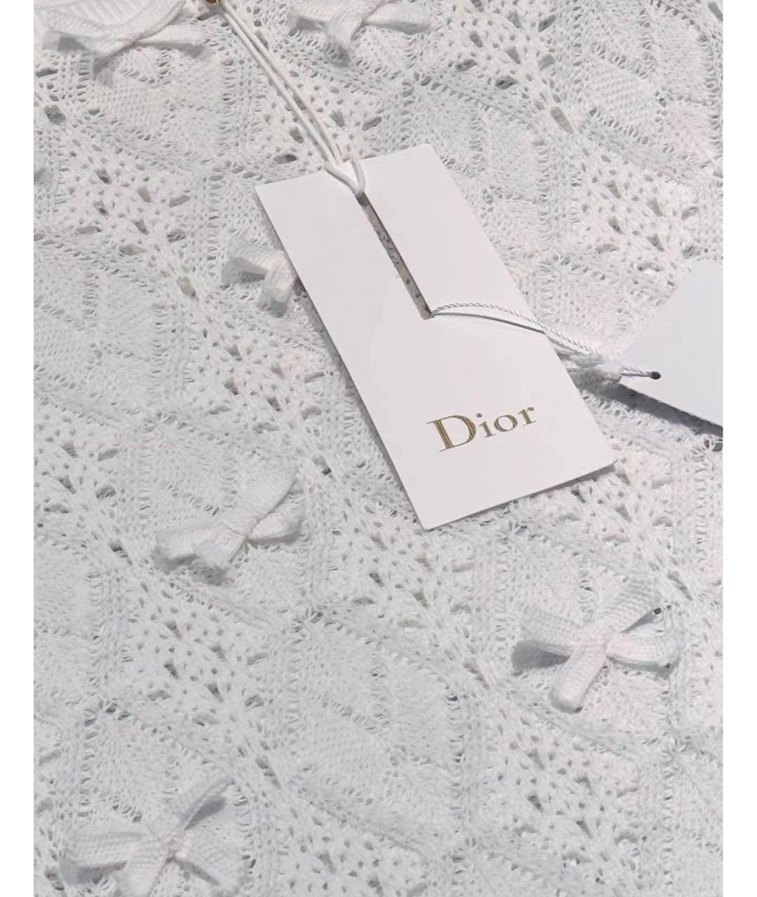 CHRISTIAN DIOR Белая хлопковая футболка, фото 3