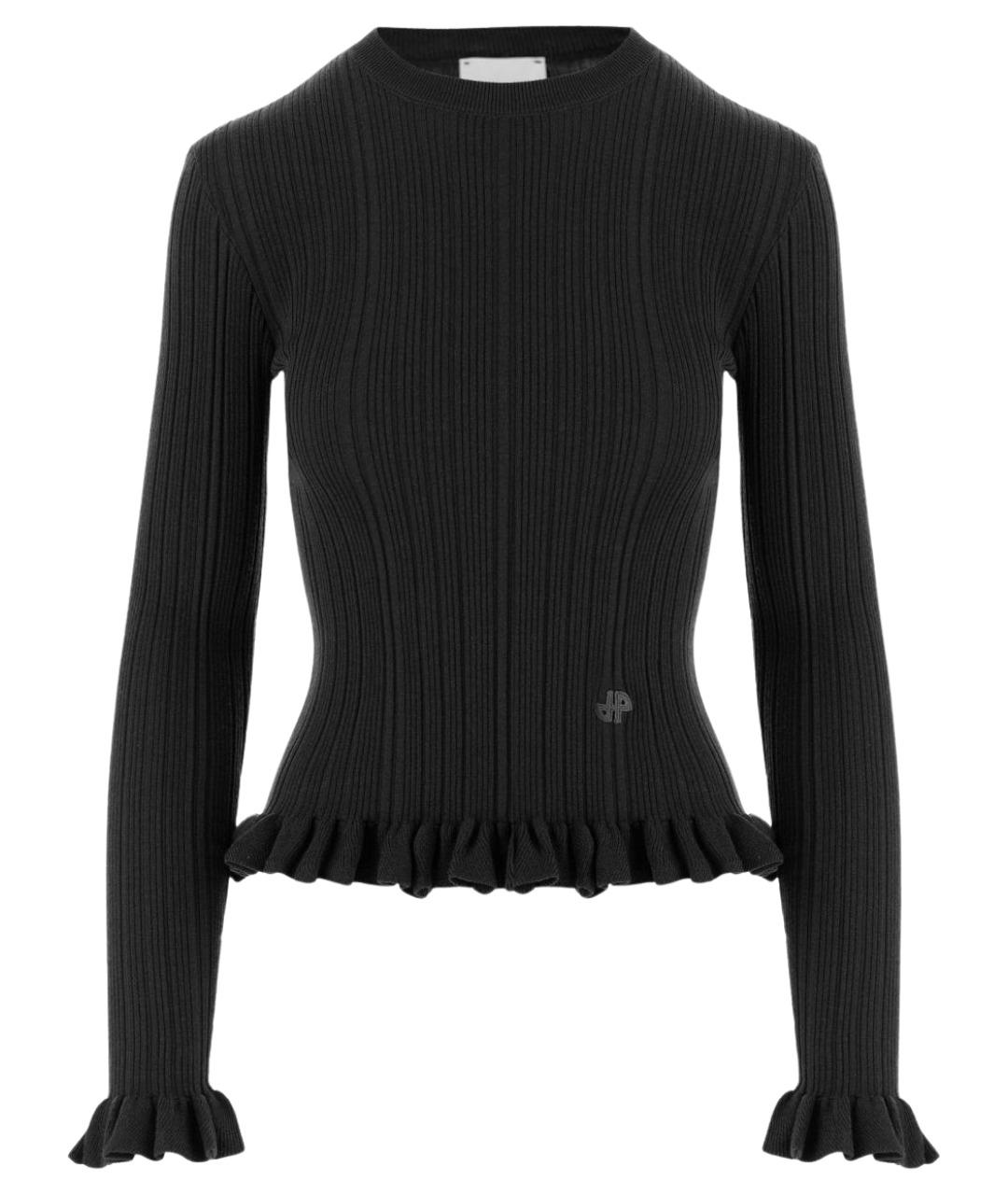 PATOU Черный шерстяной джемпер / свитер, фото 1