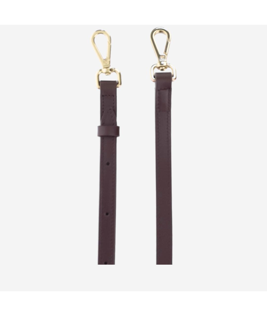 JACQUEMUS Бордовая кожаная сумка с короткими ручками, фото 4