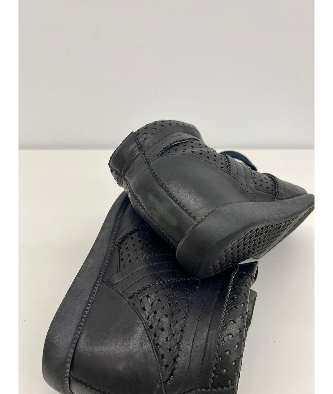 ISABEL MARANT Черные кожаные кеды, фото 6