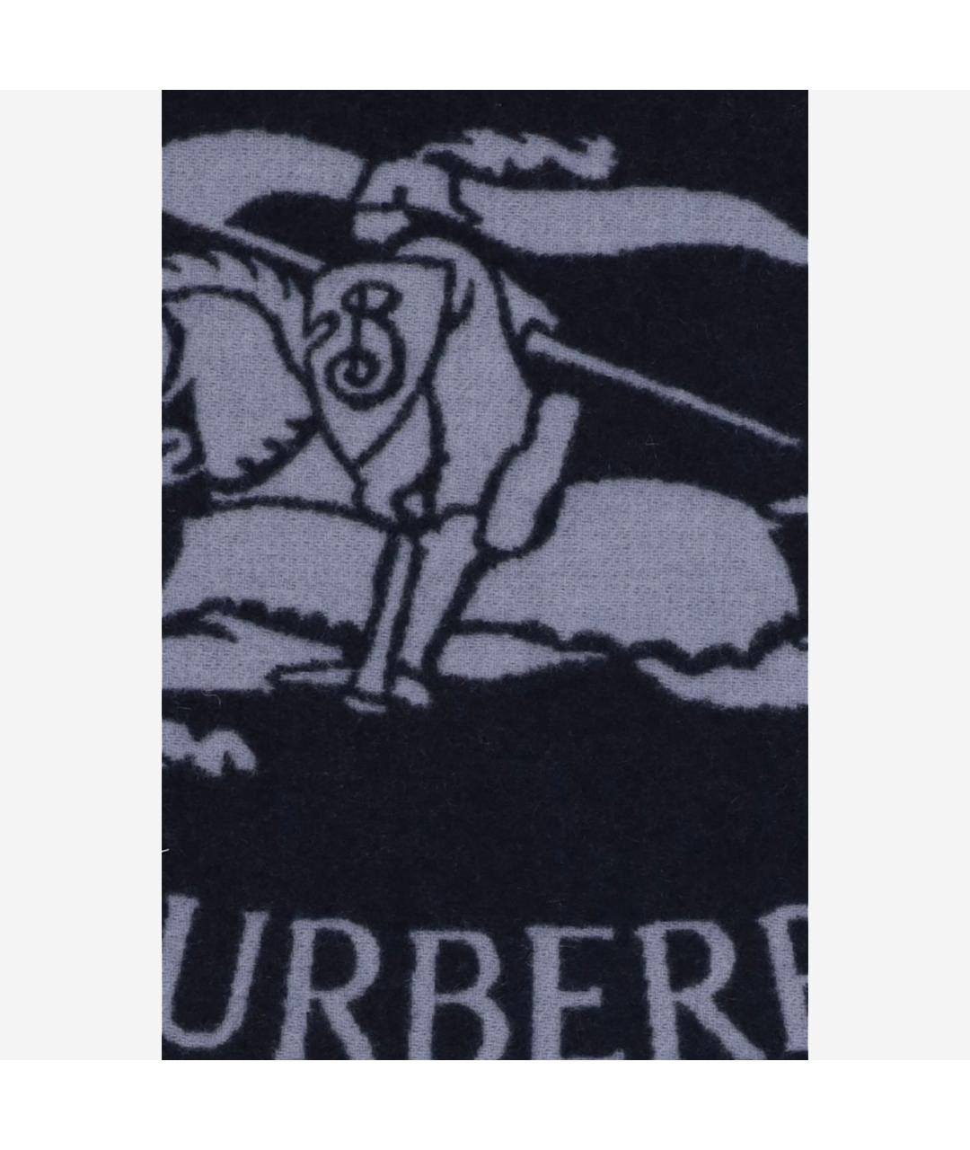 BURBERRY Голубой кашемировый шарф, фото 2