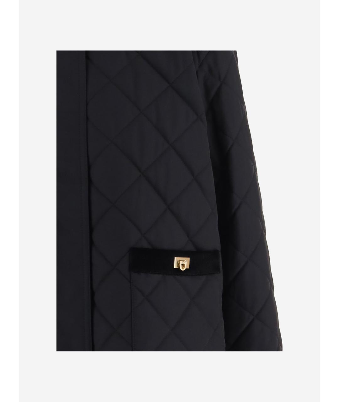 FERRAGAMO Черная хлопковая куртка, фото 3