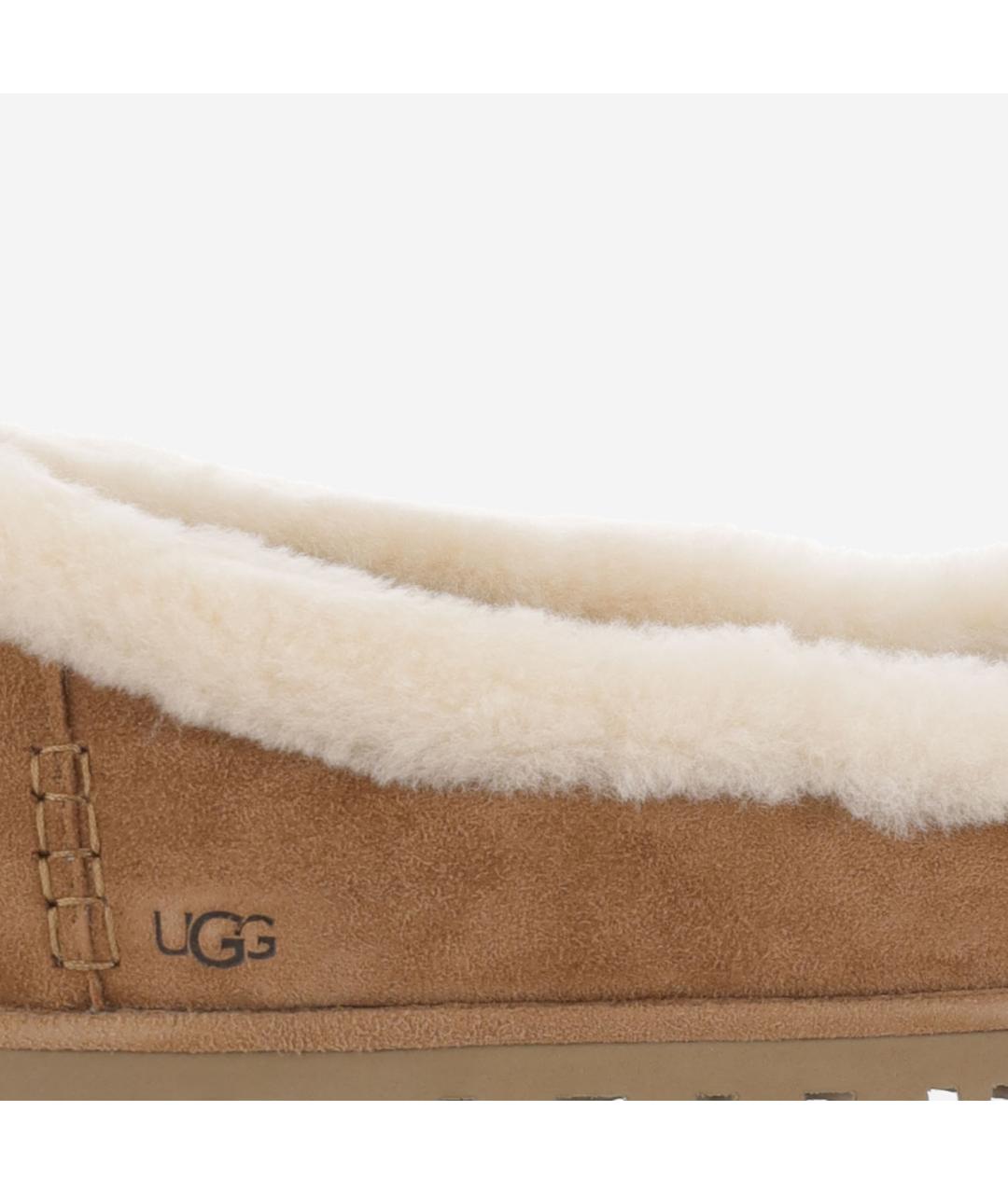 UGG Бежевые замшевые балетки, фото 5
