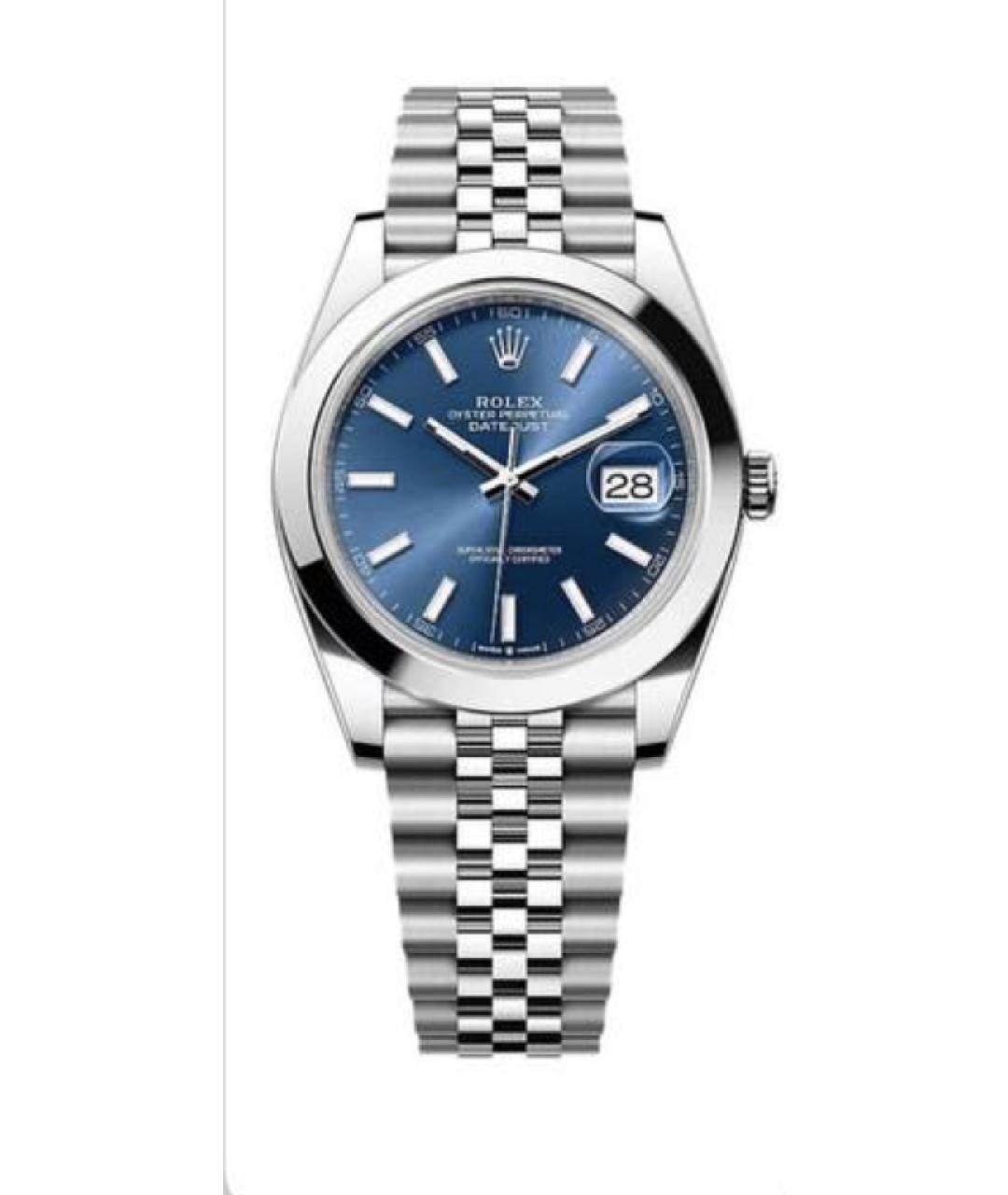 ROLEX Синие металлические часы, фото 3