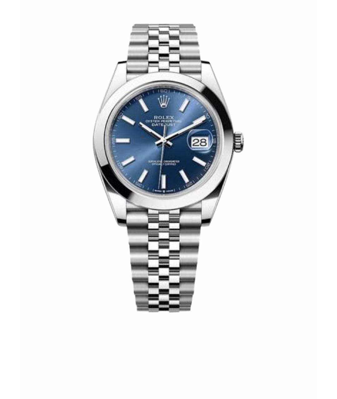 ROLEX Синие металлические часы, фото 1