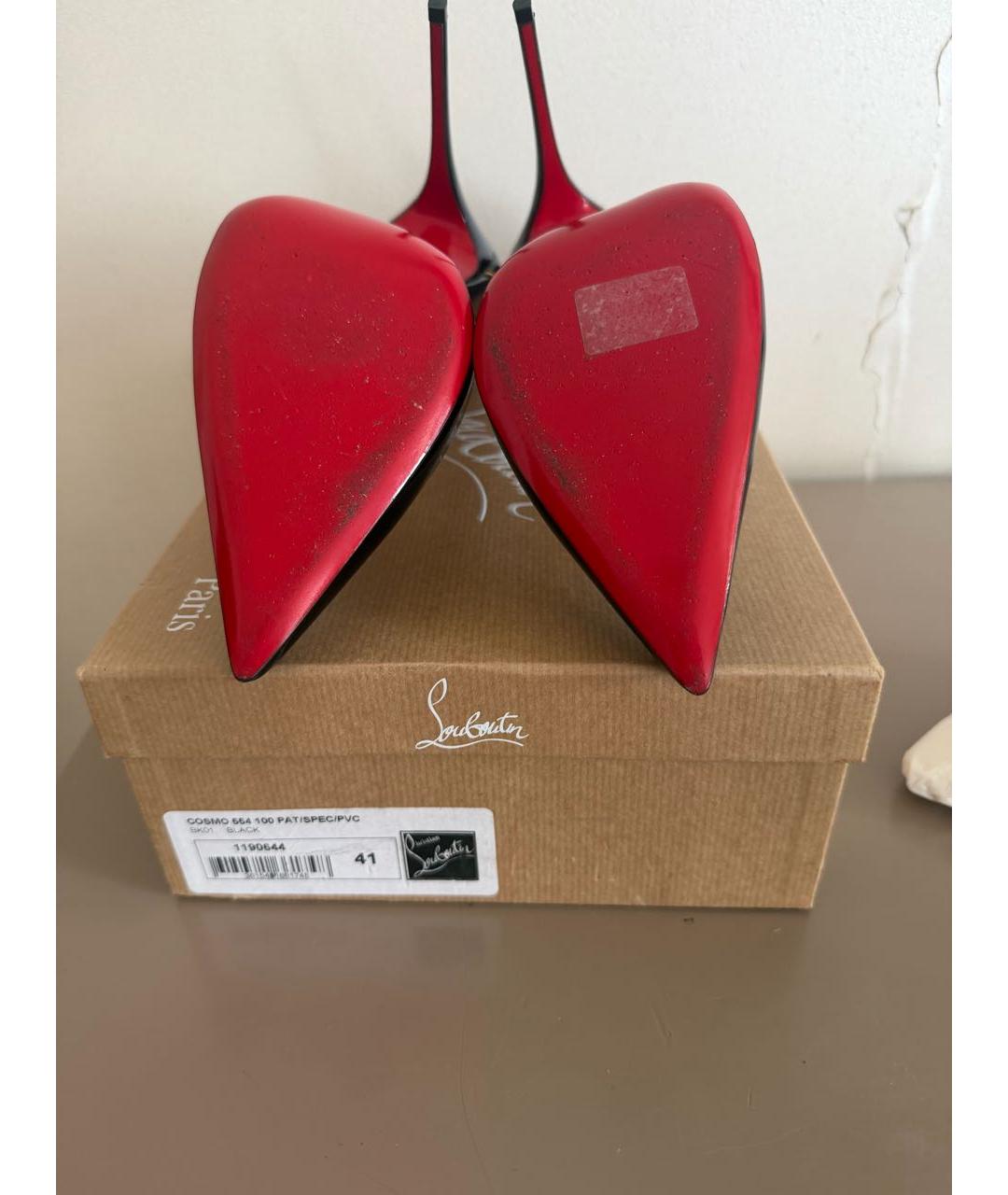 CHRISTIAN LOUBOUTIN Черные туфли из лакированной кожи, фото 7
