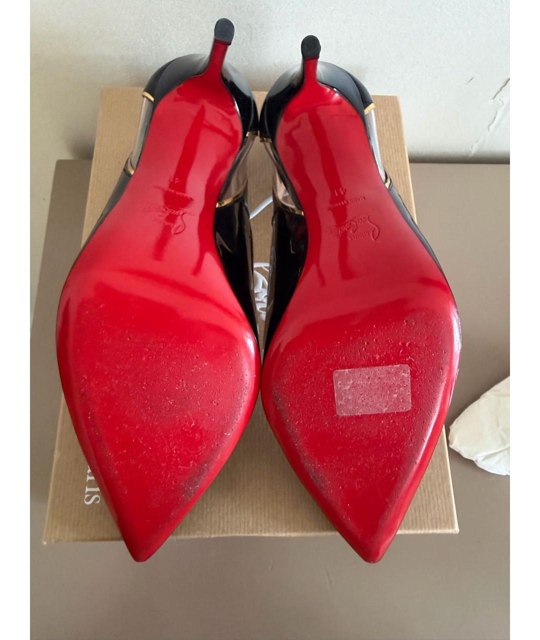 CHRISTIAN LOUBOUTIN Черные туфли из лакированной кожи, фото 6