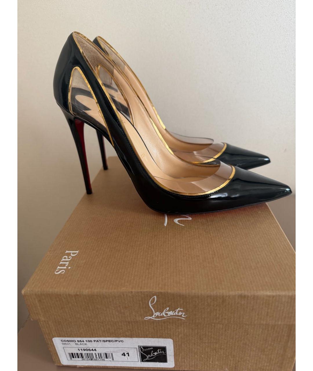 CHRISTIAN LOUBOUTIN Черные туфли из лакированной кожи, фото 4