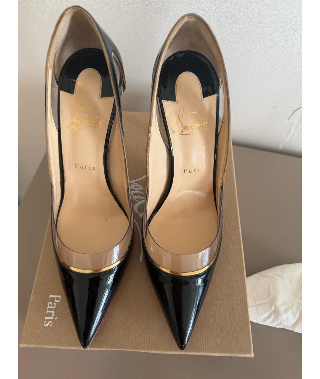 CHRISTIAN LOUBOUTIN Черные туфли из лакированной кожи, фото 3