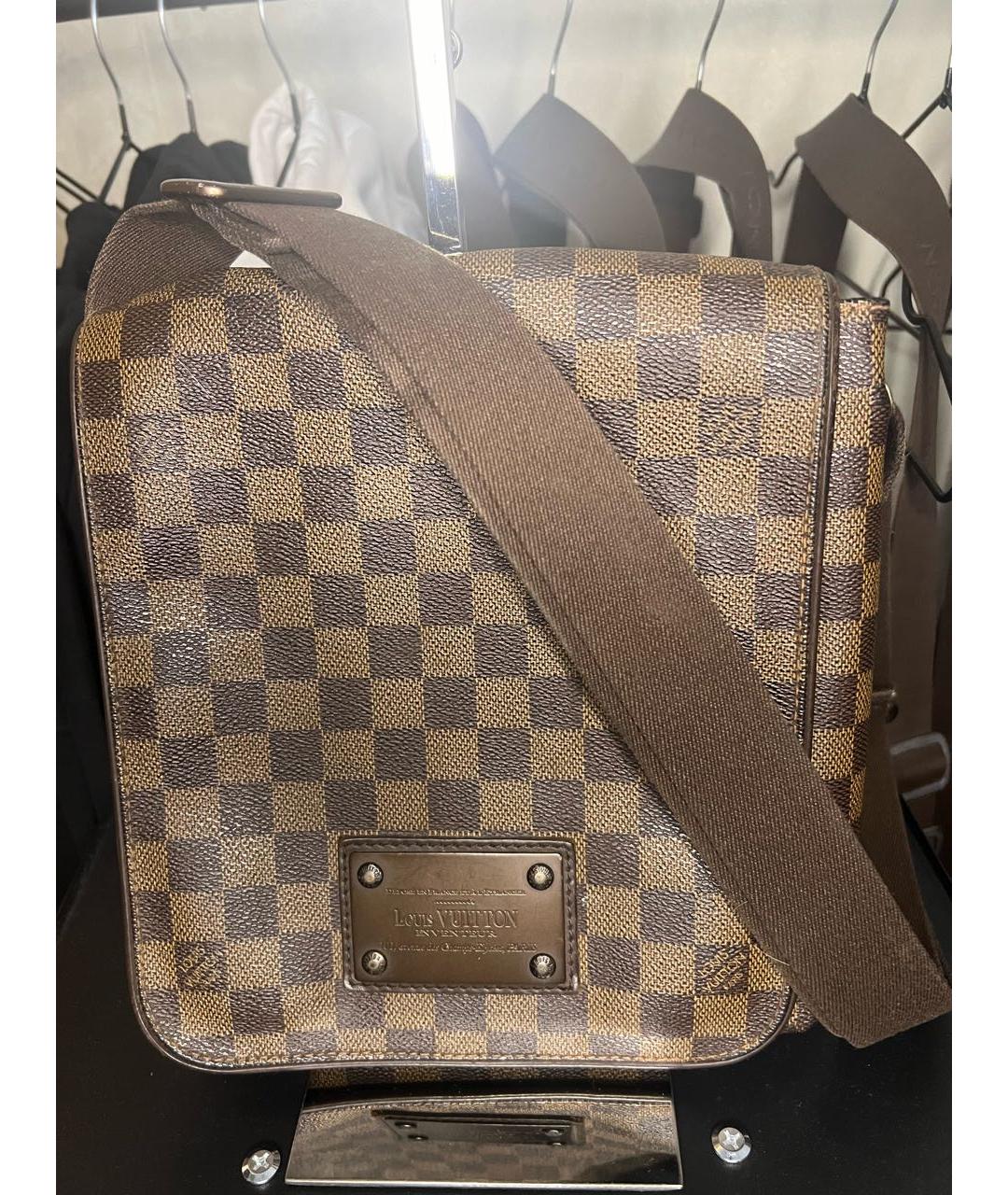 LOUIS VUITTON Коричневая барсетка, фото 9