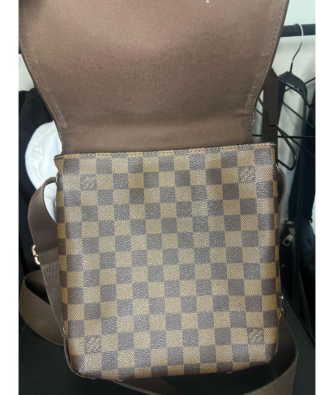LOUIS VUITTON Коричневая барсетка, фото 4