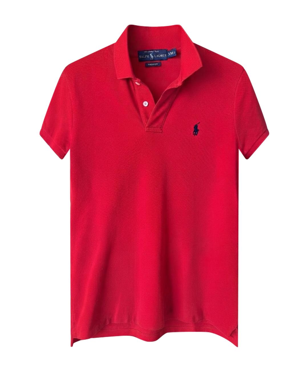 RALPH LAUREN Коралловая хлопковая футболка, фото 1