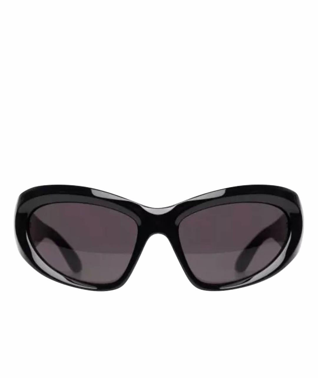 BALENCIAGA Черные пластиковые солнцезащитные очки, фото 1