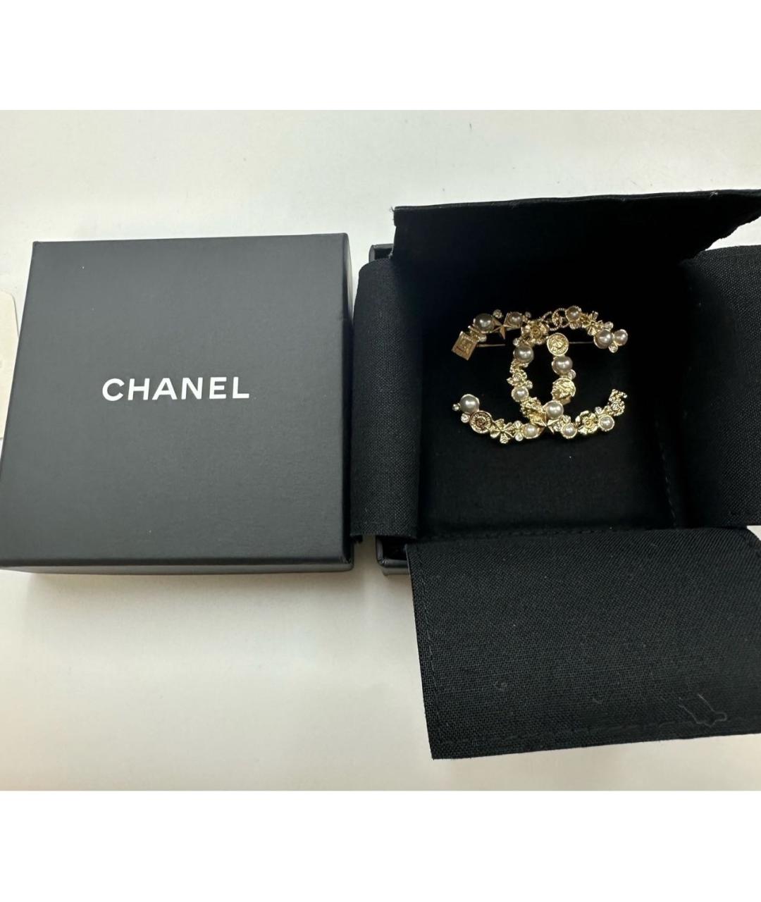 CHANEL Золотая булавка / брошь, фото 8