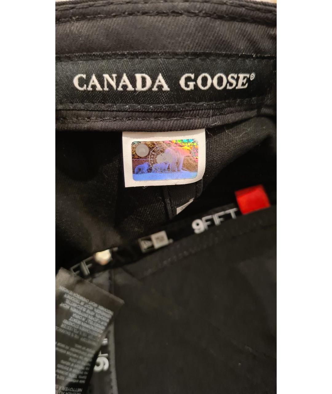 CANADA GOOSE Черная хлопковая кепка/бейсболка, фото 9