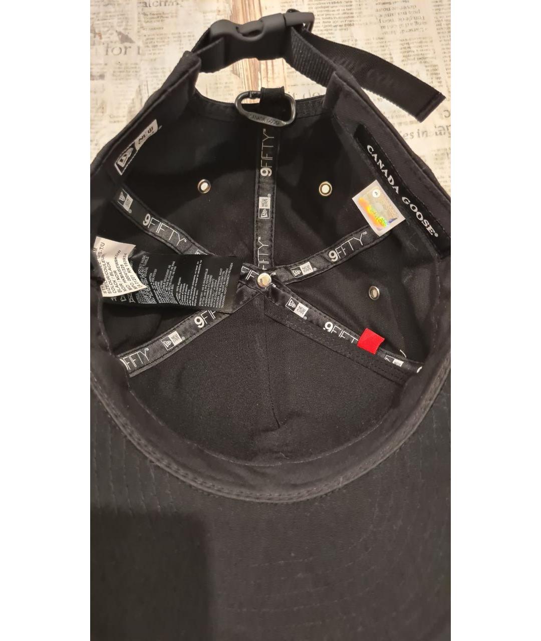 CANADA GOOSE Черная хлопковая кепка/бейсболка, фото 8
