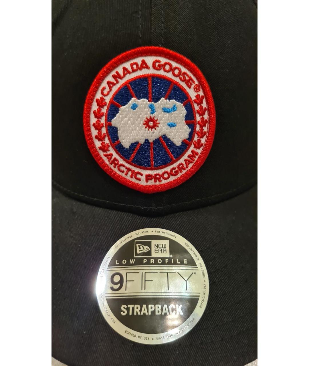 CANADA GOOSE Черная хлопковая кепка/бейсболка, фото 4