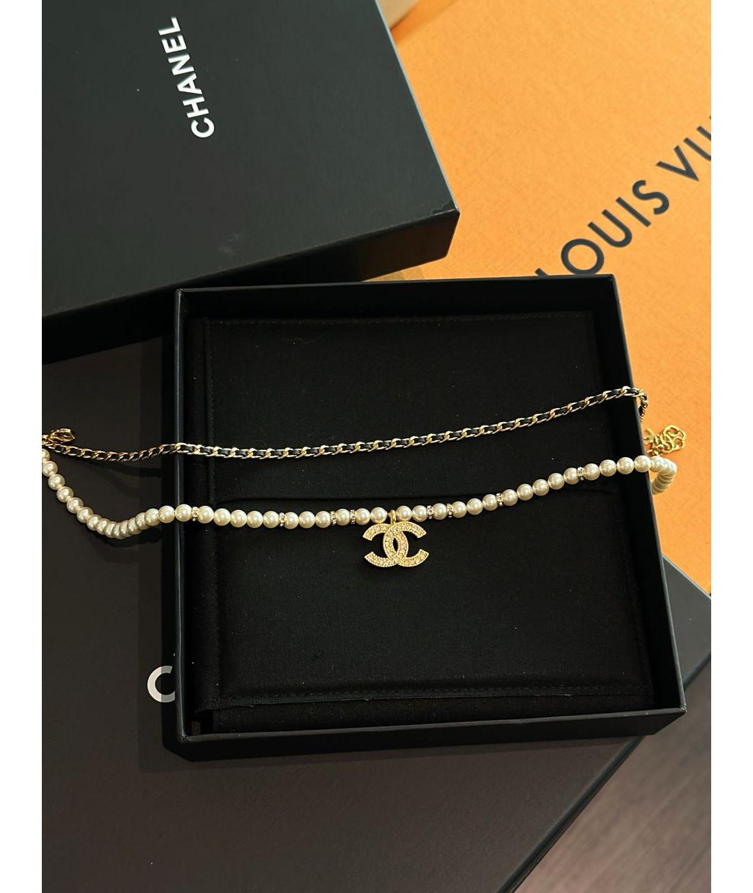 CHANEL Золотое колье, фото 3