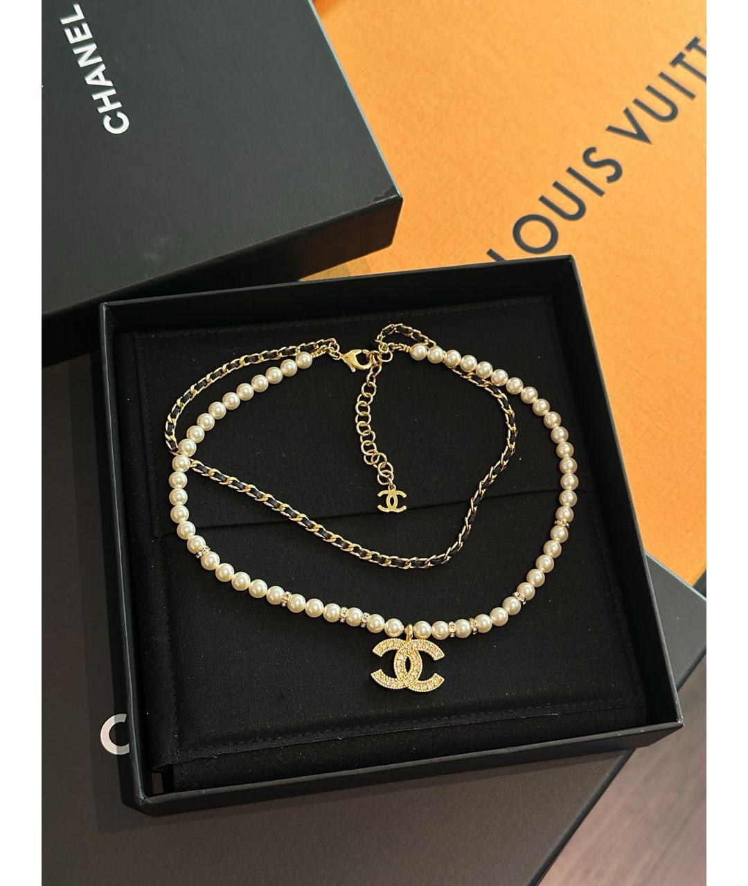 CHANEL Золотое колье, фото 6
