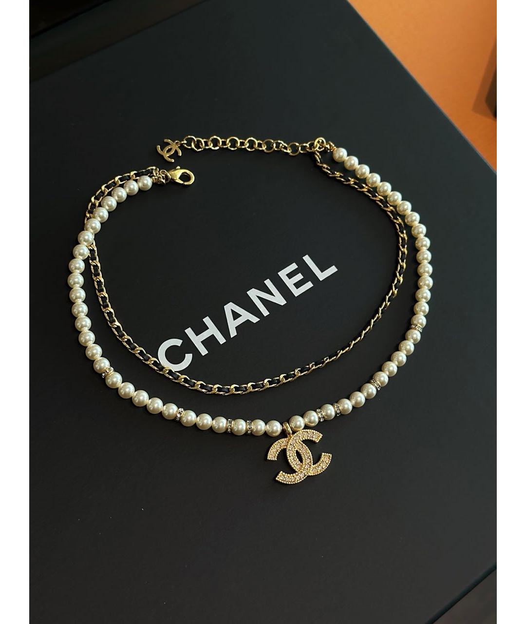 CHANEL Золотое колье, фото 4