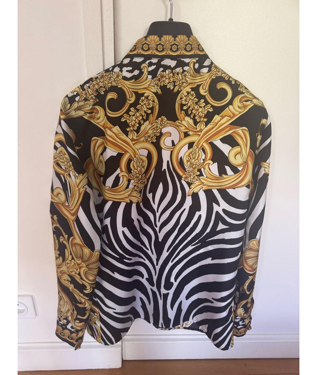 VERSACE Золотая шелковая рубашка, фото 2