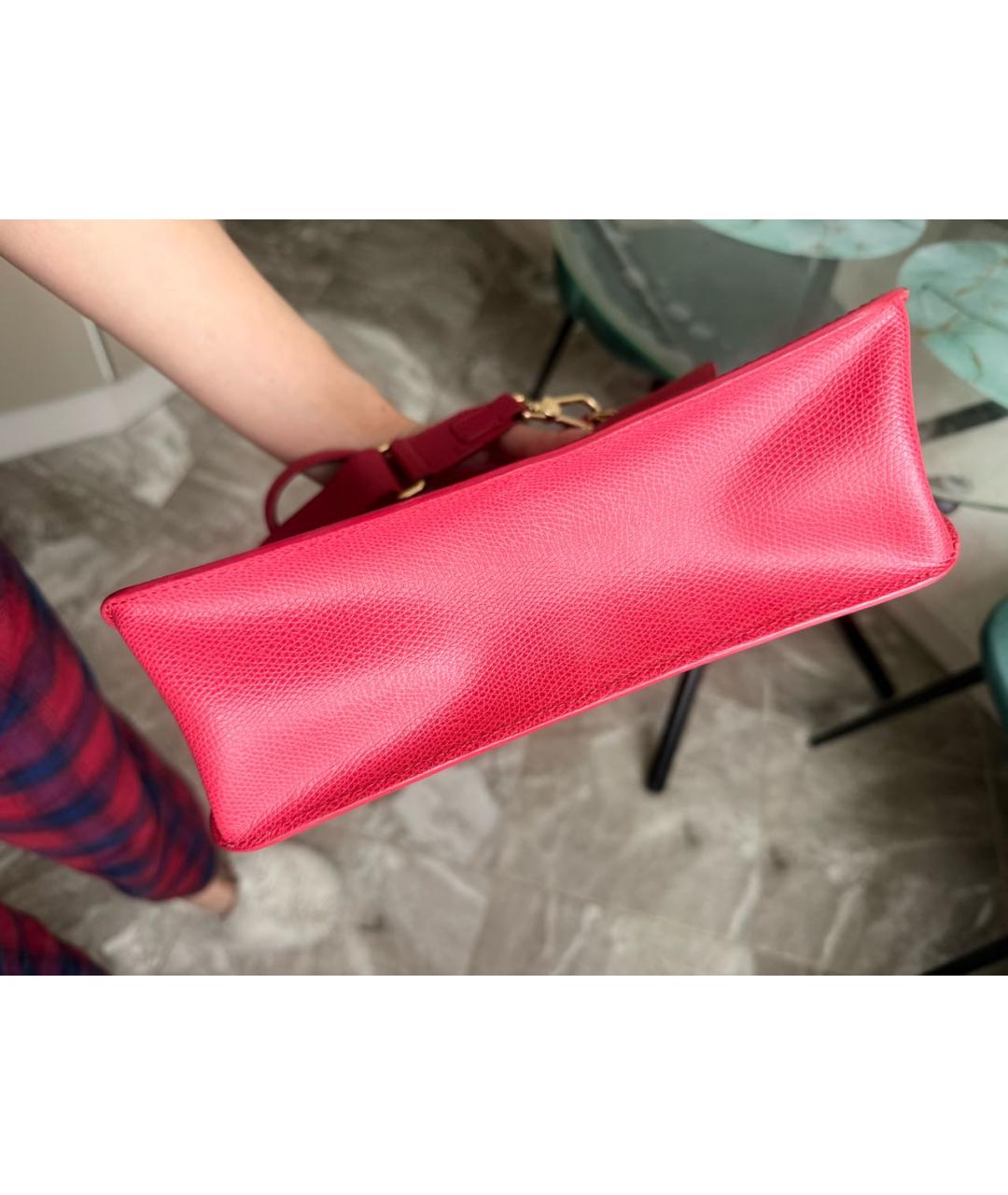 FURLA Красная кожаная сумка тоут, фото 3