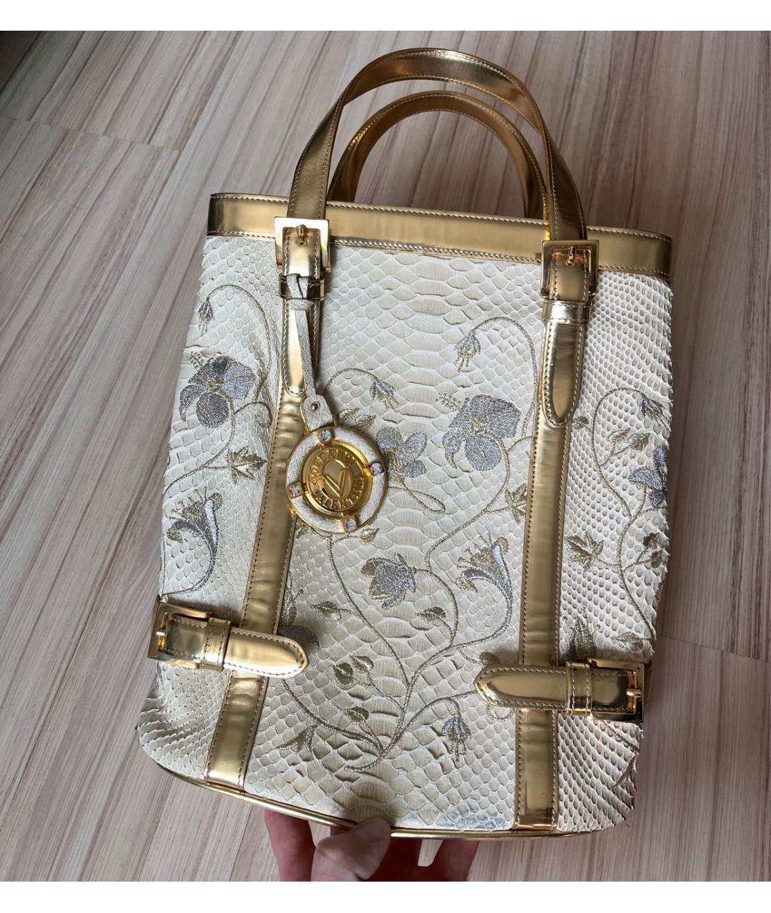 VALENTINO Мульти сумка тоут из кожи питона, фото 8