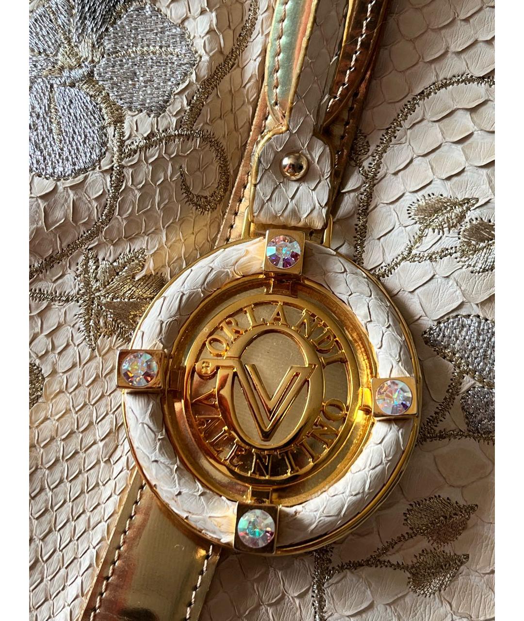VALENTINO Мульти сумка тоут из кожи питона, фото 3