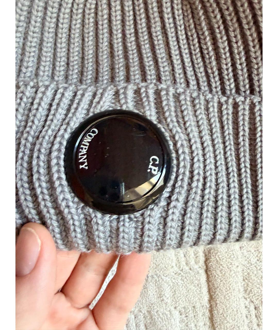 CP COMPANY Серая шерстяная шапка, фото 3