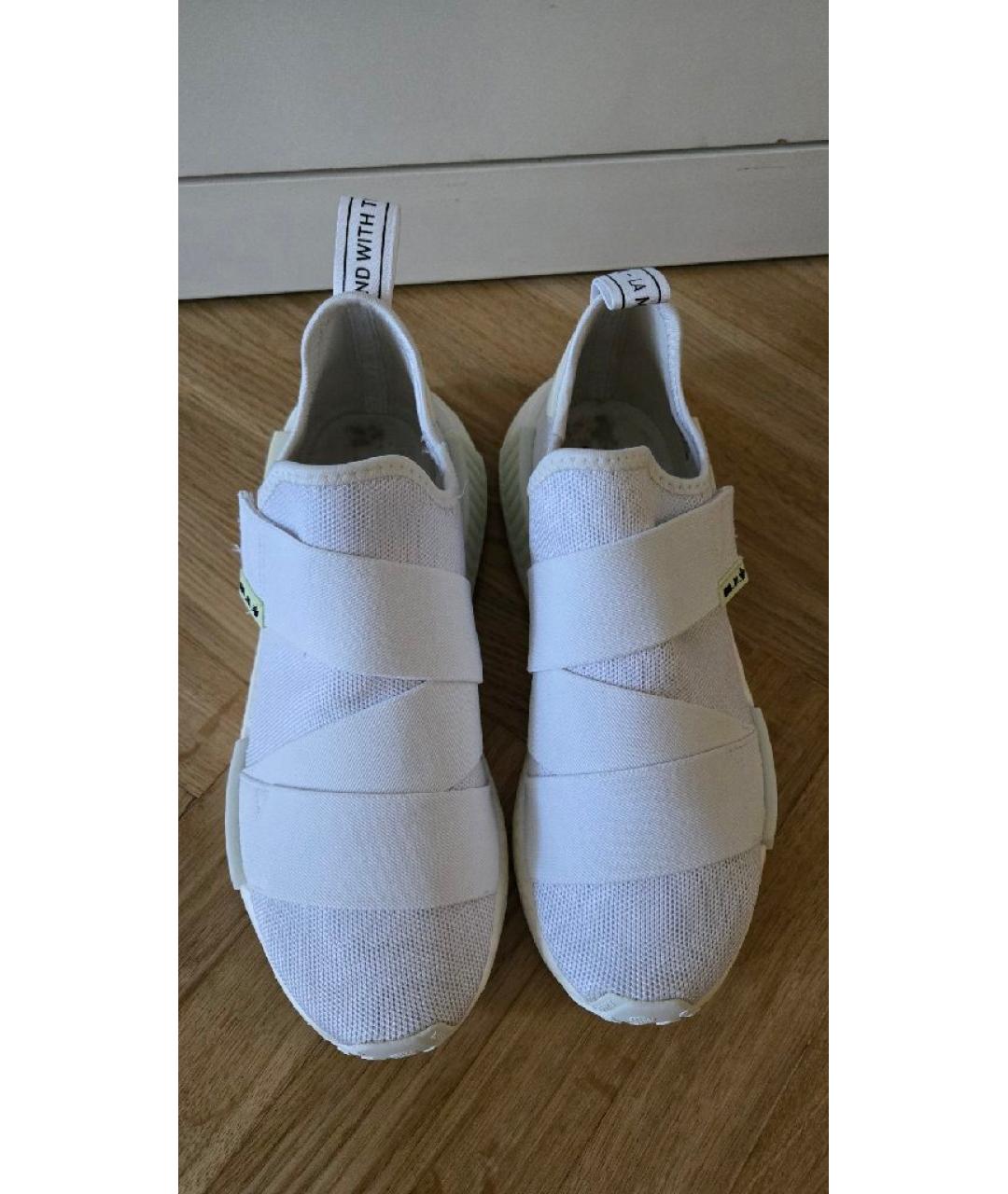ADIDAS Белые текстильные кроссовки, фото 2