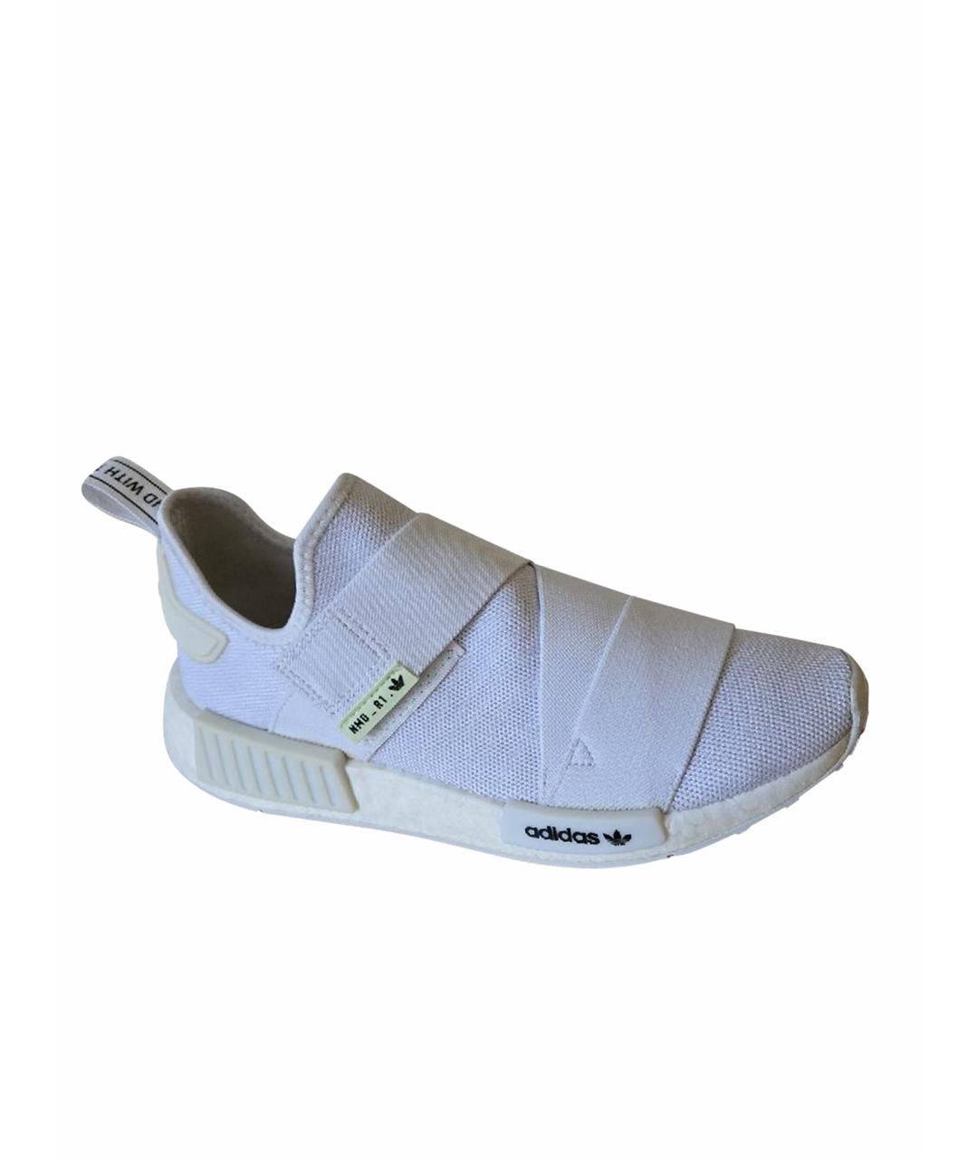 ADIDAS Белые текстильные кроссовки, фото 1