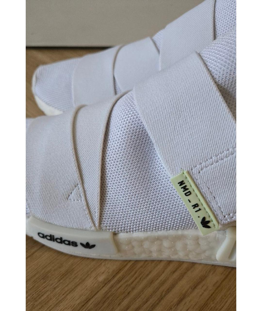 ADIDAS Белые текстильные кроссовки, фото 6