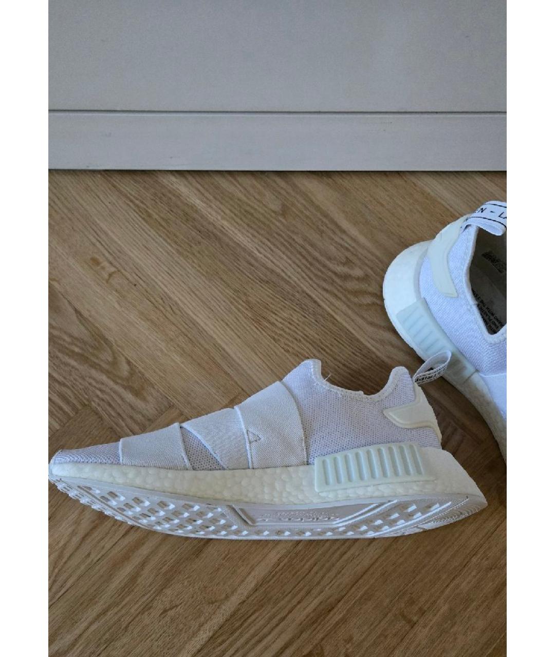 ADIDAS Белые текстильные кроссовки, фото 5