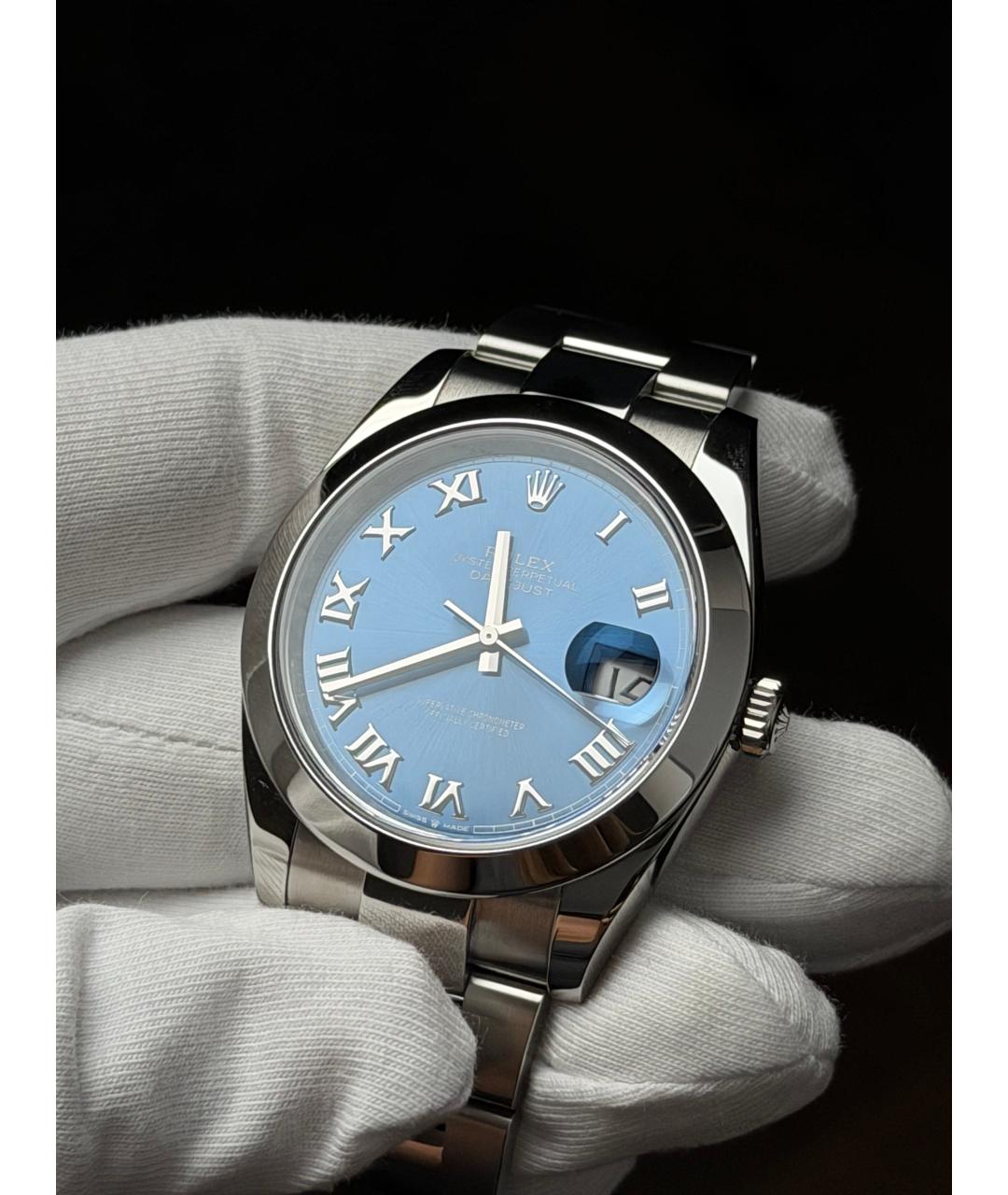 ROLEX Темно-синие часы, фото 3